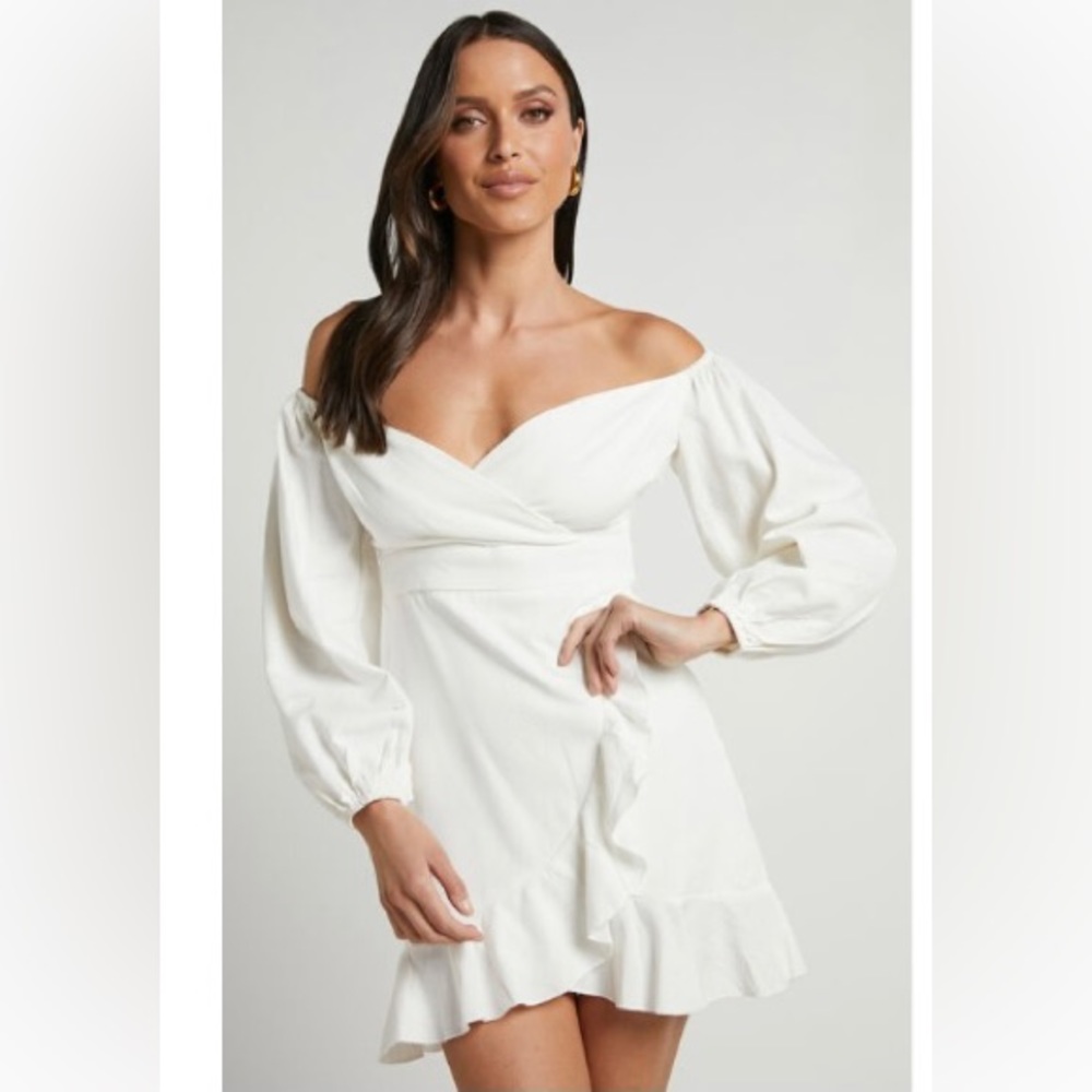Showpo linen mini dress